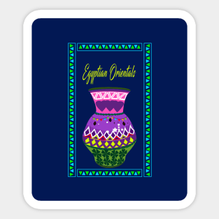 colored pottery Sticker